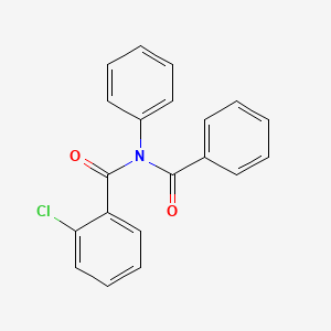 molecular formula C20H14ClNO2 B14571910 Benzamide, N-benzoyl-2-chloro-N-phenyl- CAS No. 61582-61-4