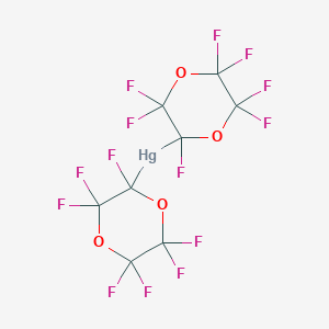 molecular formula C8F14HgO4 B14571965 Bis(2,3,3,5,5,6,6-heptafluoro-1,4-dioxan-2-yl)mercury CAS No. 61479-65-0