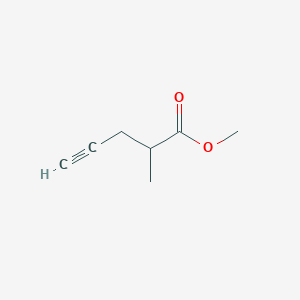 molecular formula C7H10O2 B1457201 Methyl 2-methylpent-4-ynoate CAS No. 1481509-00-5