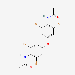 molecular formula C16H12Br4N2O3 B14572012 Acetamide, N,N'-[oxybis(2,6-dibromo-4,1-phenylene)]bis- CAS No. 61381-92-8