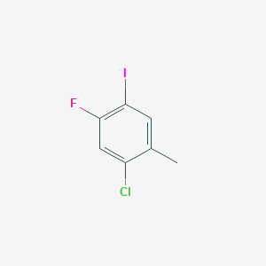 molecular formula C7H5ClFI B1457202 1-Chloro-5-fluoro-4-iodo-2-methylbenzene CAS No. 1126424-32-5