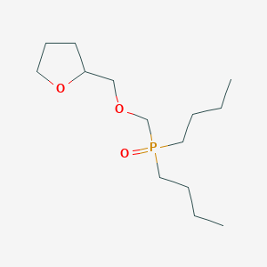 molecular formula C14H29O3P B14572050 Dibutyl(oxo){[(oxolan-2-yl)methoxy]methyl}-lambda~5~-phosphane CAS No. 61748-77-4