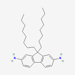 molecular formula C29H44N2 B1457209 9,9-二辛基-9H-芴-2,7-二胺 CAS No. 851042-10-9