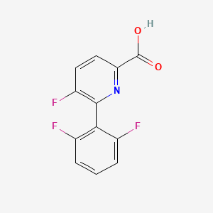 molecular formula C12H6F3NO2 B1457210 6-(2,6-Difluorophenyl)-5-fluoropicolinic acid CAS No. 1210419-19-4
