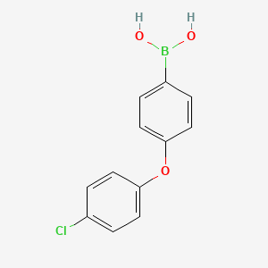 molecular formula C12H10BClO3 B1457211 [4-(4-Chlorophenoxy)phenyl]boronic acid CAS No. 1035491-05-4
