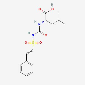 N-[(2-Phenylethenesulfonyl)carbamoyl]-L-leucine