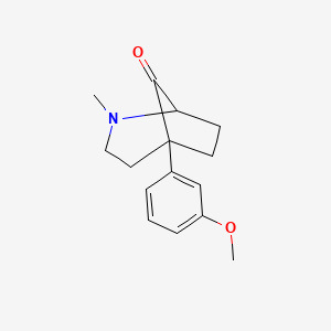 5-(3-Methoxyphenyl)-2-methyl-2-azabicyclo[3.2.1]octan-8-one