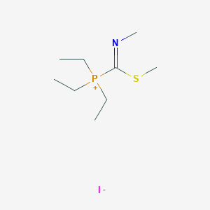 Triethyl[(Z)-(methylimino)(methylsulfanyl)methyl]phosphanium iodide