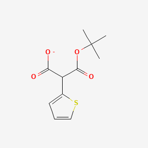 3-tert-Butoxy-3-oxo-2-(thiophen-2-yl)propanoate