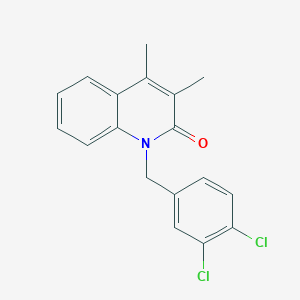 1-[(3,4-Dichlorophenyl)methyl]-3,4-dimethylquinolin-2(1H)-one