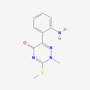 1,2,4-Triazin-5(2H)-one, 6-(2-aminophenyl)-2-methyl-3-(methylthio)-