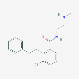 3-Chloro-N-[2-(methylamino)ethyl]-2-(2-phenylethyl)benzamide