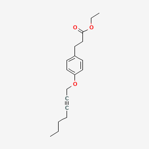 Ethyl 3-{4-[(hept-2-yn-1-yl)oxy]phenyl}propanoate