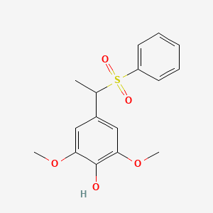 Phenol, 2,6-dimethoxy-4-[1-(phenylsulfonyl)ethyl]-