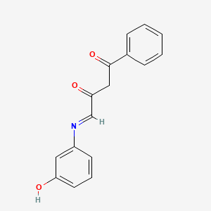 (4E)-4-[(3-Hydroxyphenyl)imino]-1-phenylbutane-1,3-dione