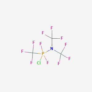 1-Chloro-1,1-difluoro-N,N,1-tris(trifluoromethyl)-lambda~5~-phosphanamine