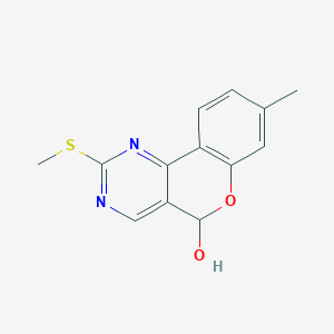 8-Methyl-2-(methylsulfanyl)-5H-[1]benzopyrano[4,3-d]pyrimidin-5-ol