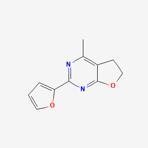 2-(Furan-2-yl)-4-methyl-5,6-dihydrofuro[2,3-d]pyrimidine