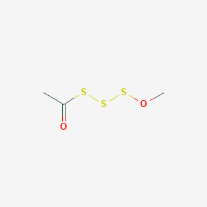 1-(Methoxytrisulfanyl)ethan-1-one