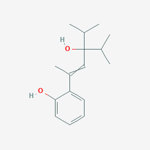 2-[4-Hydroxy-5-methyl-4-(propan-2-yl)hex-2-en-2-yl]phenol