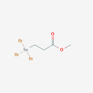 molecular formula C4H7Br3O2Sn B14572503 Methyl 3-(tribromostannyl)propanoate CAS No. 61470-32-4