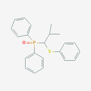 molecular formula C22H23OPS B14572556 Phosphine oxide, [2-methyl-1-(phenylthio)propyl]diphenyl- CAS No. 61173-99-7