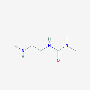 molecular formula C6H15N3O B1457256 3,3-二甲基-1-[2-(甲基氨基)乙基]脲 CAS No. 1423117-50-3