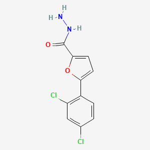 molecular formula C11H8Cl2N2O2 B1457259 5-(2,4-二氯苯基)-2-呋喃腙 CAS No. 1216144-12-5