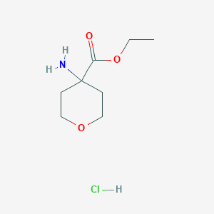 B1457261 Ethyl 4-aminotetrahydro-2H-pyran-4-carboxylate hydrochloride CAS No. 255390-15-9