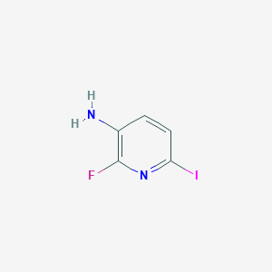 molecular formula C5H4FIN2 B1457263 2-氟-6-碘吡啶-3-胺 CAS No. 1422443-52-4