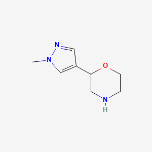 molecular formula C8H13N3O B1457267 2-(1-甲基-1H-吡唑-4-基)吗啉 CAS No. 1375963-52-2