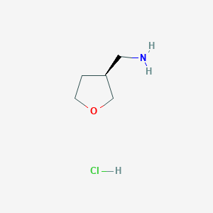 molecular formula C5H12ClNO B1457269 (S)-(四氢呋喃-3-基)甲胺 CAS No. 1048962-84-0