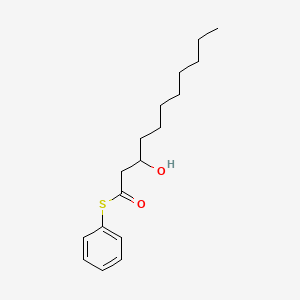 molecular formula C17H26O2S B14572723 S-Phenyl 3-hydroxyundecanethioate CAS No. 61257-12-3