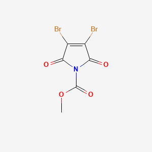 molecular formula C6H3Br2NO4 B1457273 3,4-二溴-2,5-二氧代-2,5-二氢-1H-吡咯-1-羧酸甲酯 CAS No. 1442447-48-4