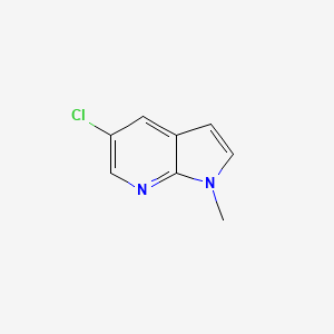 molecular formula C8H7ClN2 B1457274 5-Chloro-1-methyl-1H-pyrrolo[2,3-b]pyridine CAS No. 1260874-86-9