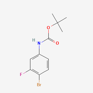 molecular formula C11H13BrFNO2 B1457280 叔丁基（4-溴-3-氟苯基）氨基甲酸酯 CAS No. 868735-43-7