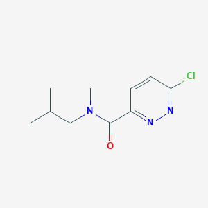 molecular formula C10H14ClN3O B1457285 6-Chloro-N-isobutyl-N-methylpyridazine-3-carboxamide CAS No. 1178393-46-8