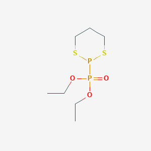 molecular formula C7H16O3P2S2 B14572884 Diethyl 1,3,2-dithiaphosphinan-2-ylphosphonate CAS No. 61704-85-6