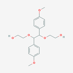 2,2'-{[1,2-Bis(4-methoxyphenyl)ethane-1,2-diyl]bis(oxy)}di(ethan-1-ol)