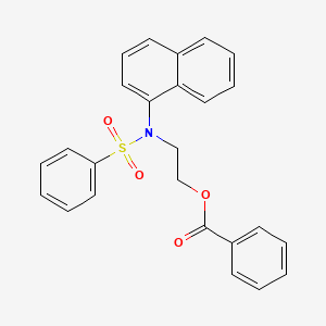 Benzenesulfonamide, N-[2-(benzoyloxy)ethyl]-N-naphthalenyl-