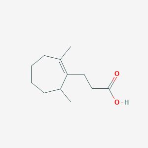 3-(2,7-Dimethylcyclohept-1-en-1-yl)propanoic acid