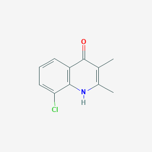 molecular formula C11H10ClNO B1457292 8-氯-2,3-二甲基喹啉-4-醇 CAS No. 1203-48-1