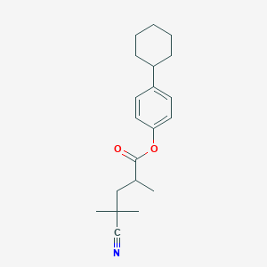 4-Cyclohexylphenyl 4-cyano-2,4-dimethylpentanoate