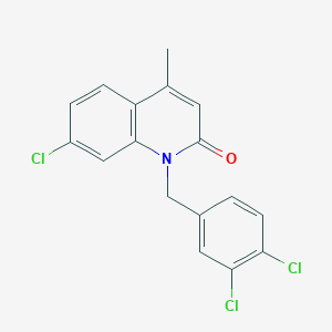 7-Chloro-1-[(3,4-dichlorophenyl)methyl]-4-methylquinolin-2(1H)-one