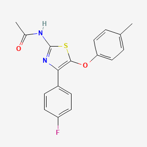 N-[4-(4-Fluorophenyl)-5-(4-methylphenoxy)-1,3-thiazol-2-yl]acetamide