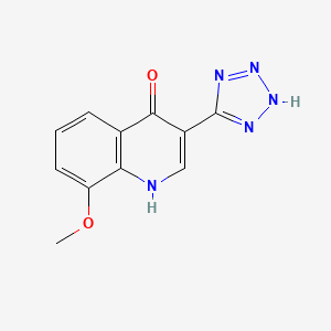 3-(1,2-Dihydro-5H-tetrazol-5-ylidene)-8-methoxyquinolin-4(3H)-one