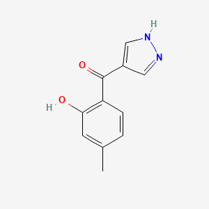 (2-Hydroxy-4-methylphenyl)(1H-pyrazol-4-yl)methanone