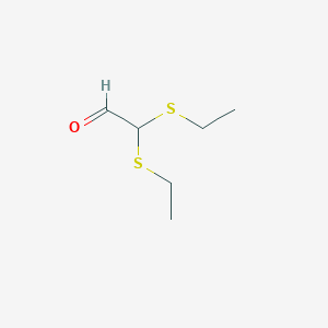 molecular formula C6H12OS2 B014573 2,2-双(乙硫基)乙醛 CAS No. 42919-45-9