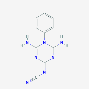 (4,6-Diamino-5-phenyl-1,3,5-triazin-2(5H)-ylidene)cyanamide