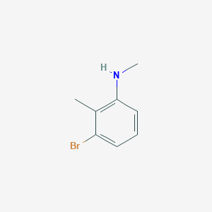 molecular formula C8H10BrN B1457302 (3-Bromo-2-methyl-phenyl)-methyl-amine CAS No. 1187928-43-3